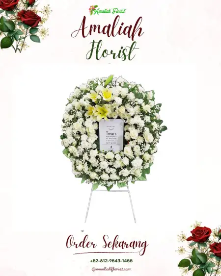 Krans Bunga Duka ciasem